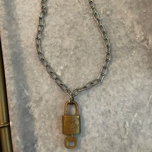 Louis Vuitton Chain and Lock necklace
